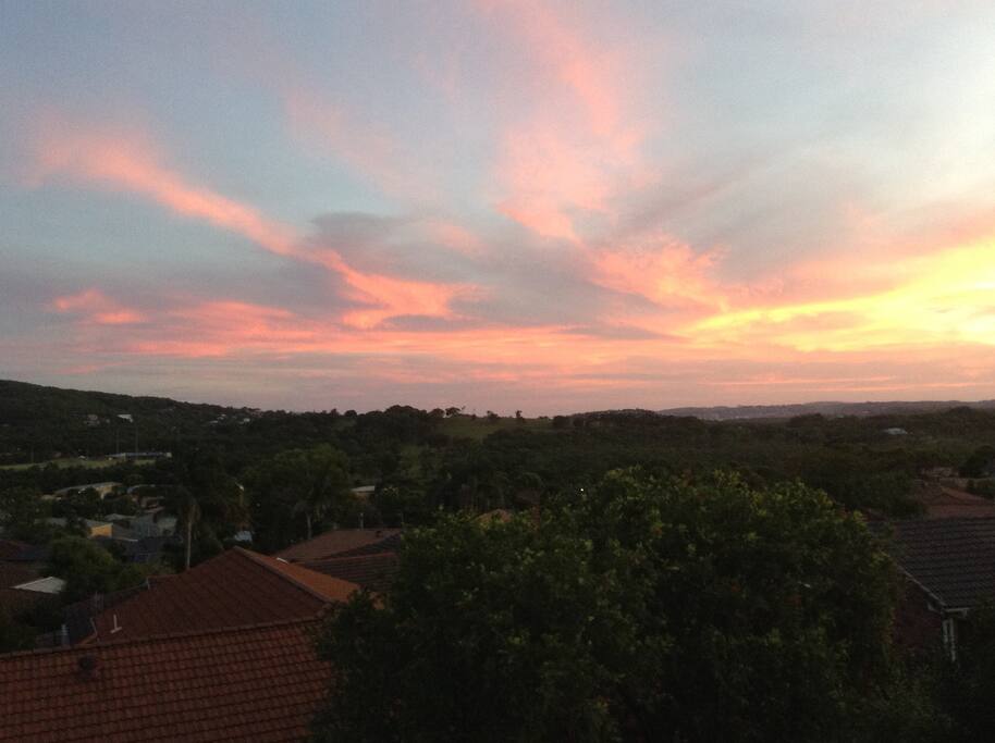 Sunset from the deck.
