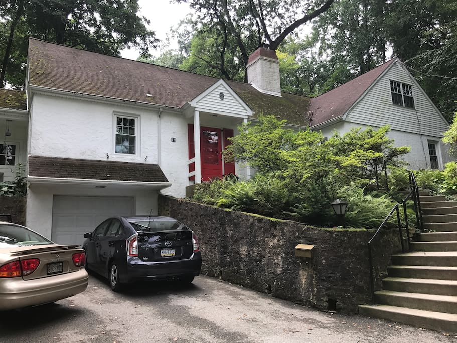 Our beautiful home. Look for the red door! Off street parking