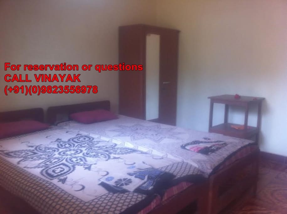 Double Bed Room in
Green Leaf House Goa Calangute