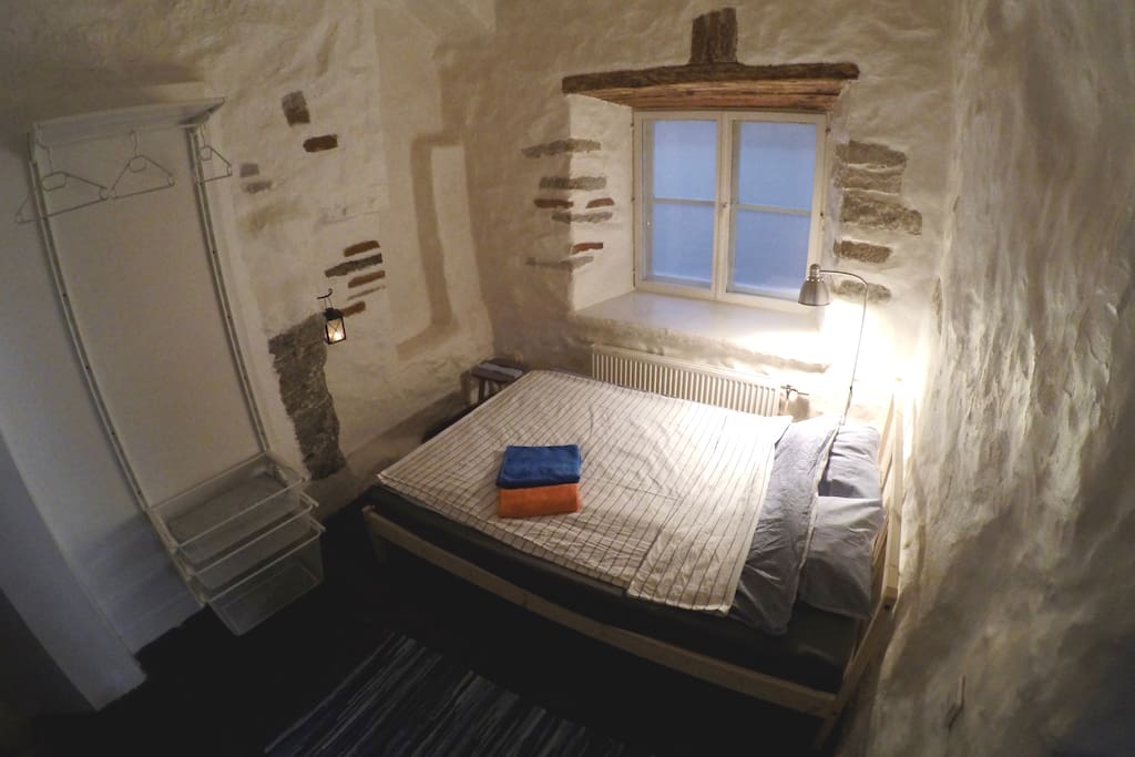 Bedroom with a double bed