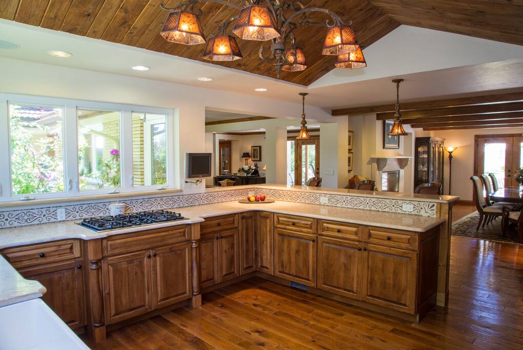 Open Kitchen to Dining & Piano Rooms