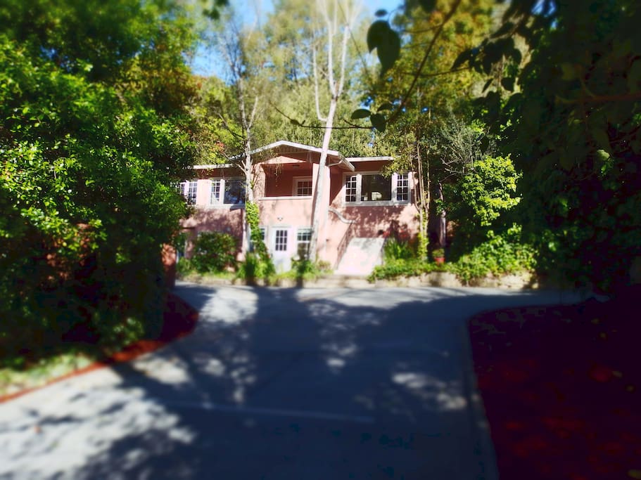 Drive on up the new private driveway.