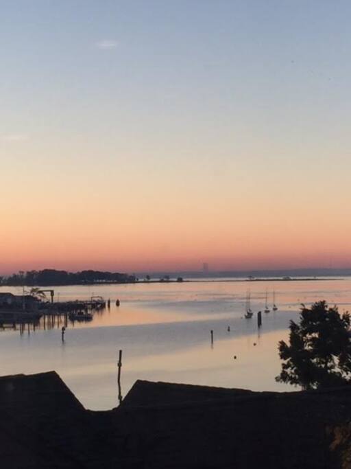 6 AM Sunrise view from upstairs bedroom 3
