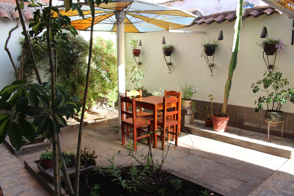 This is our first level floor patio
