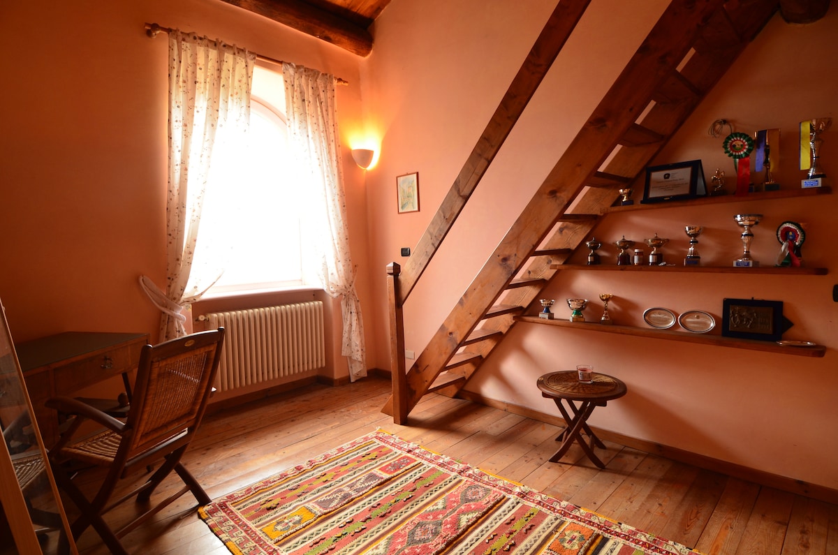 Dormitorio Mauve con loft