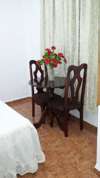 Nice table to work or relax in the room