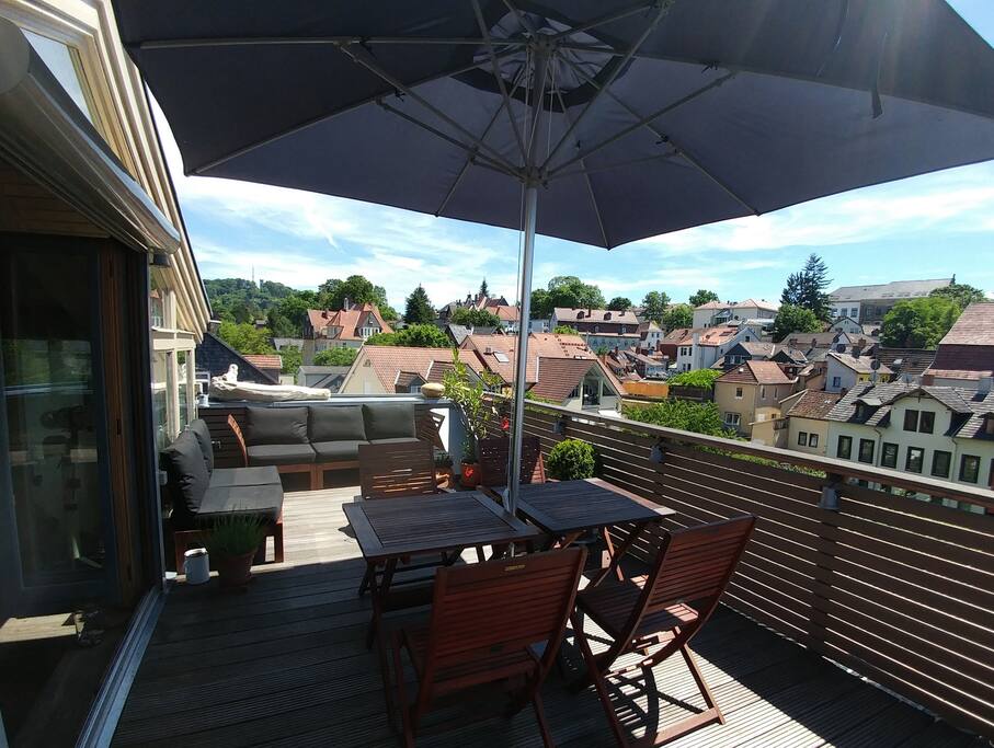 Terrasse mit Blick nach Süd-Osten