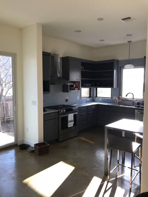 Kitchen on your right as you enter