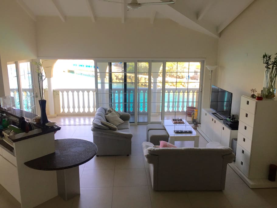 Sitting area with balcony