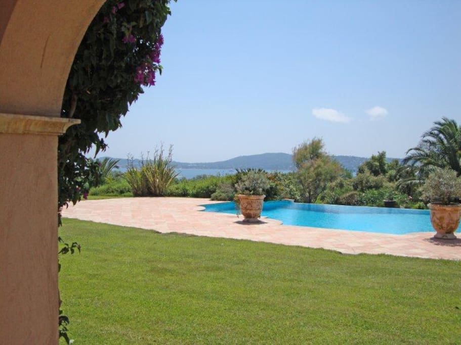 Accès piscine et jardin