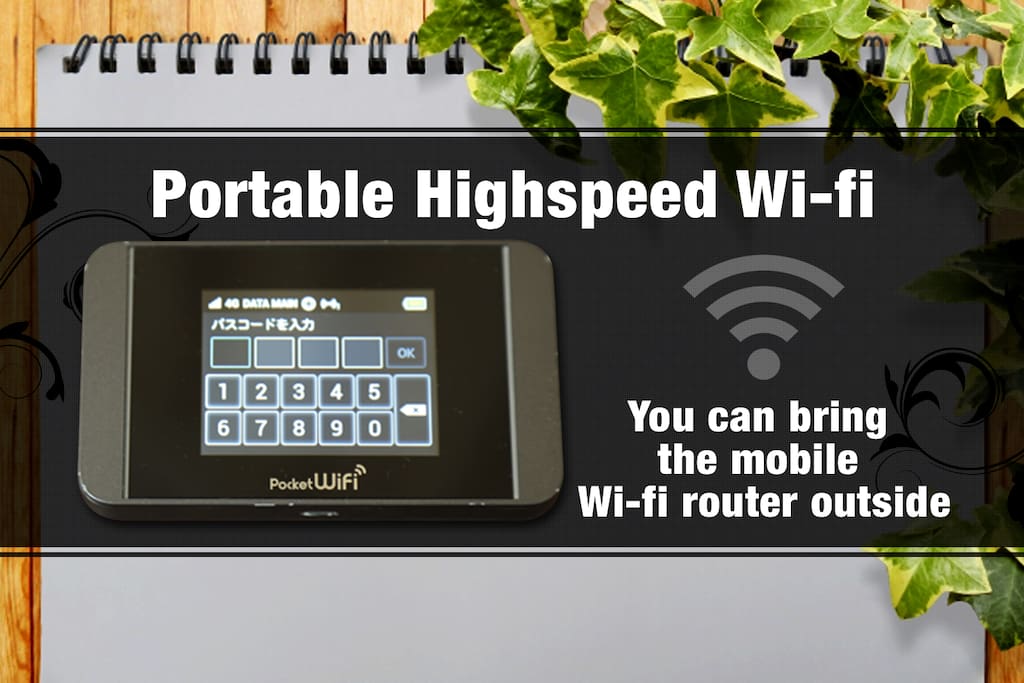 Portable Highspeed Wi-fi.You can use this unlimited mobile Wi-fi router