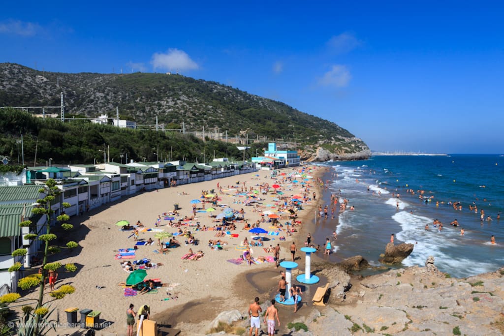 Garraf beach is one of the best beaches in Barcelona!