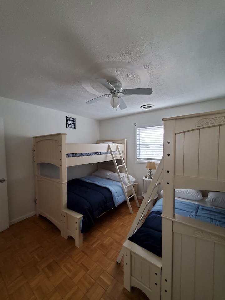 Third Bedroom- 2 single bunks, 2 double bunks
