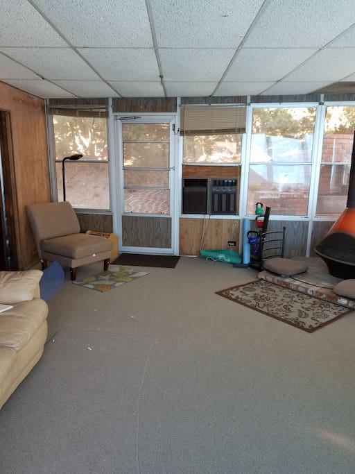 Private entrance and new carpet