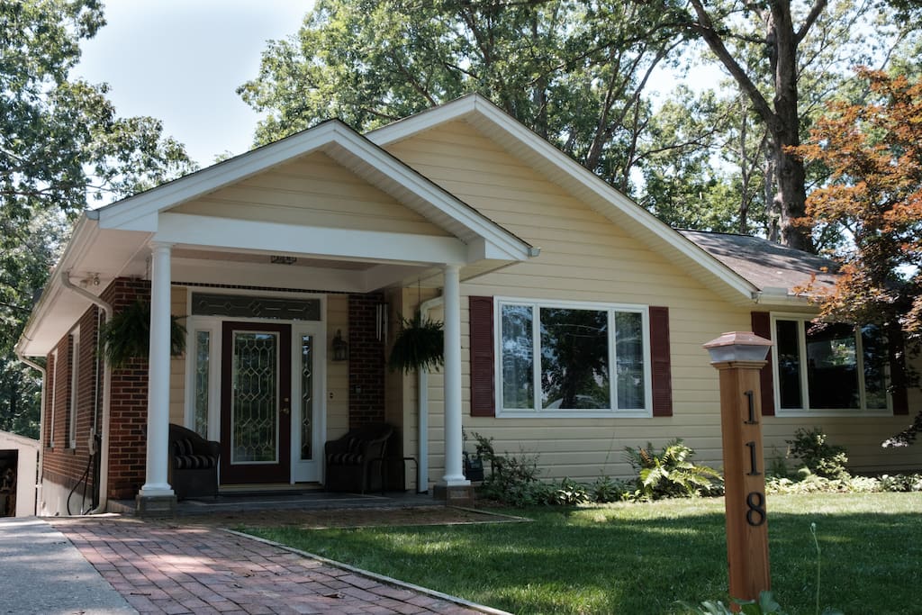 front of the house