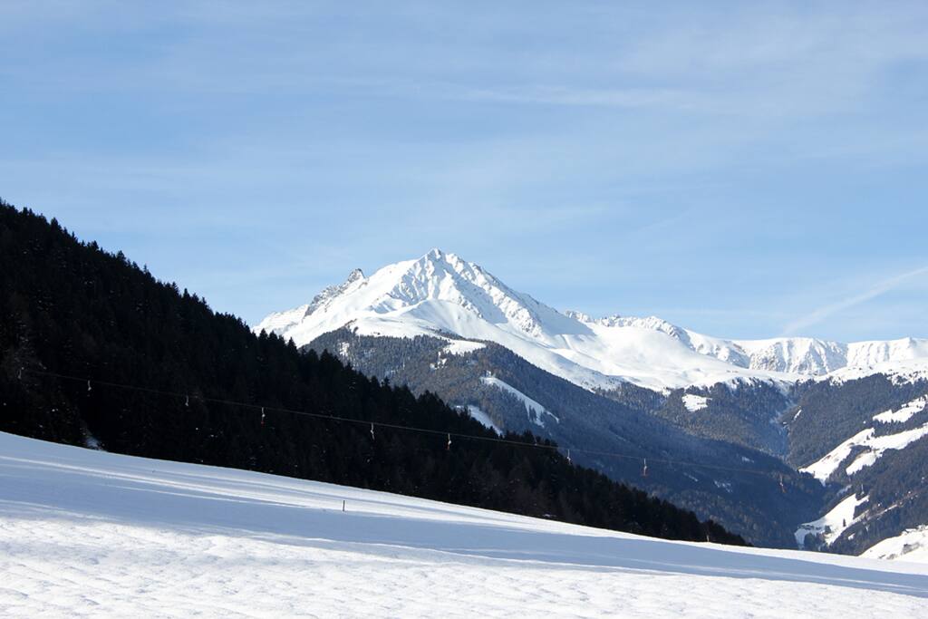 Und ein Blick auf den Rosskogel im Winter. Ein toller Skitourenberg.