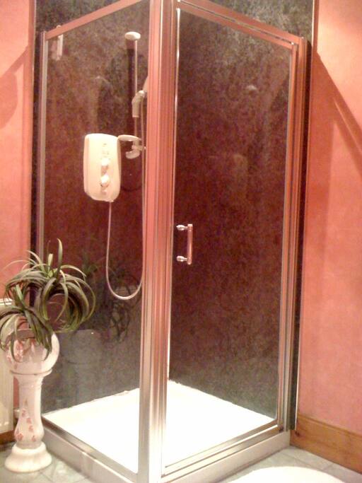 bathroom and shower