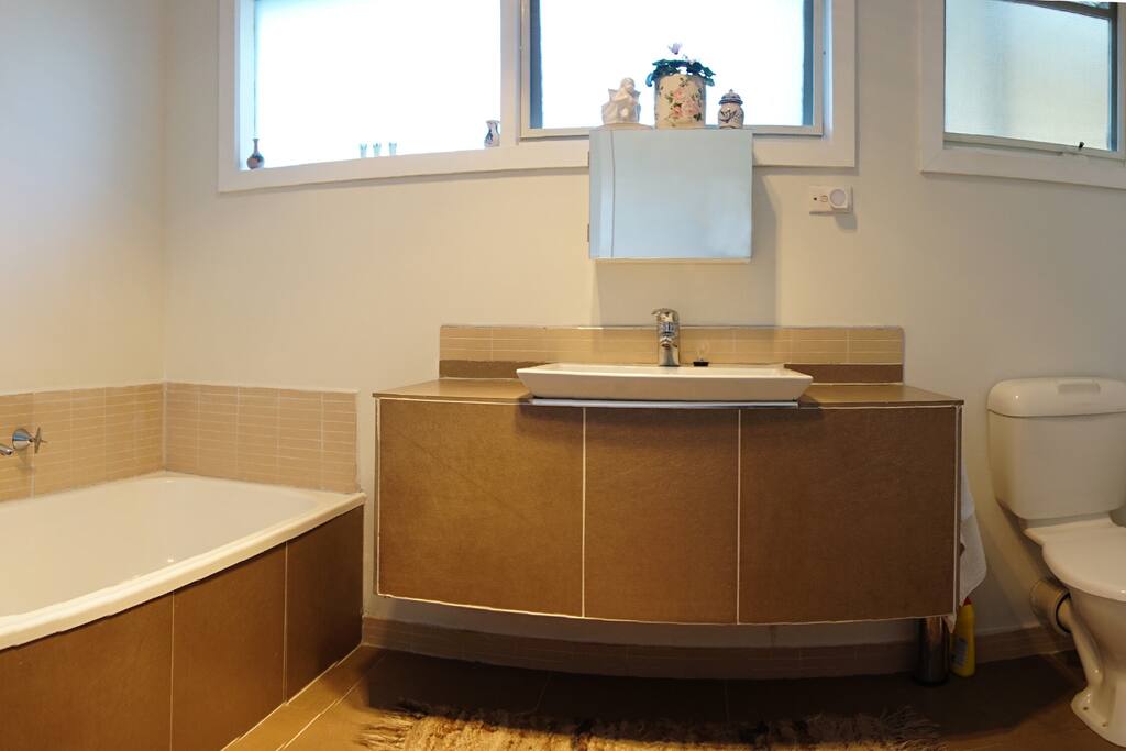 Bathroom with bath & shower (not pictured)