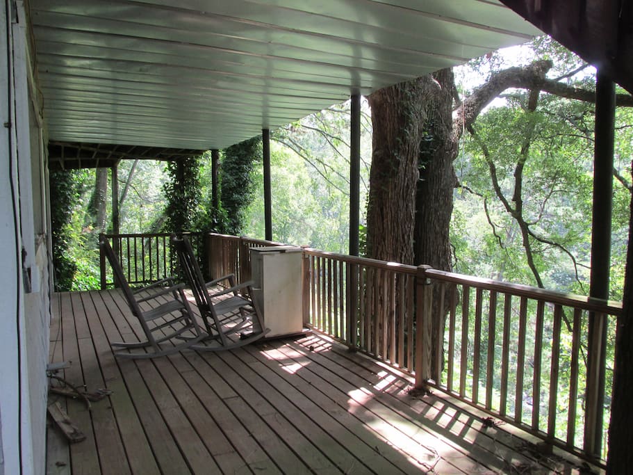 Spend your morning curled up in a rocking chair with a great cup of coffee.
