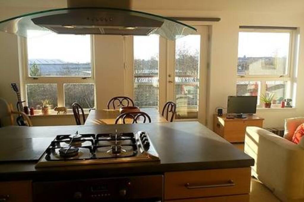 A view from the kitchen
