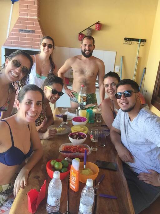 Sarah, visitando de Brasilia, com amigos e familia