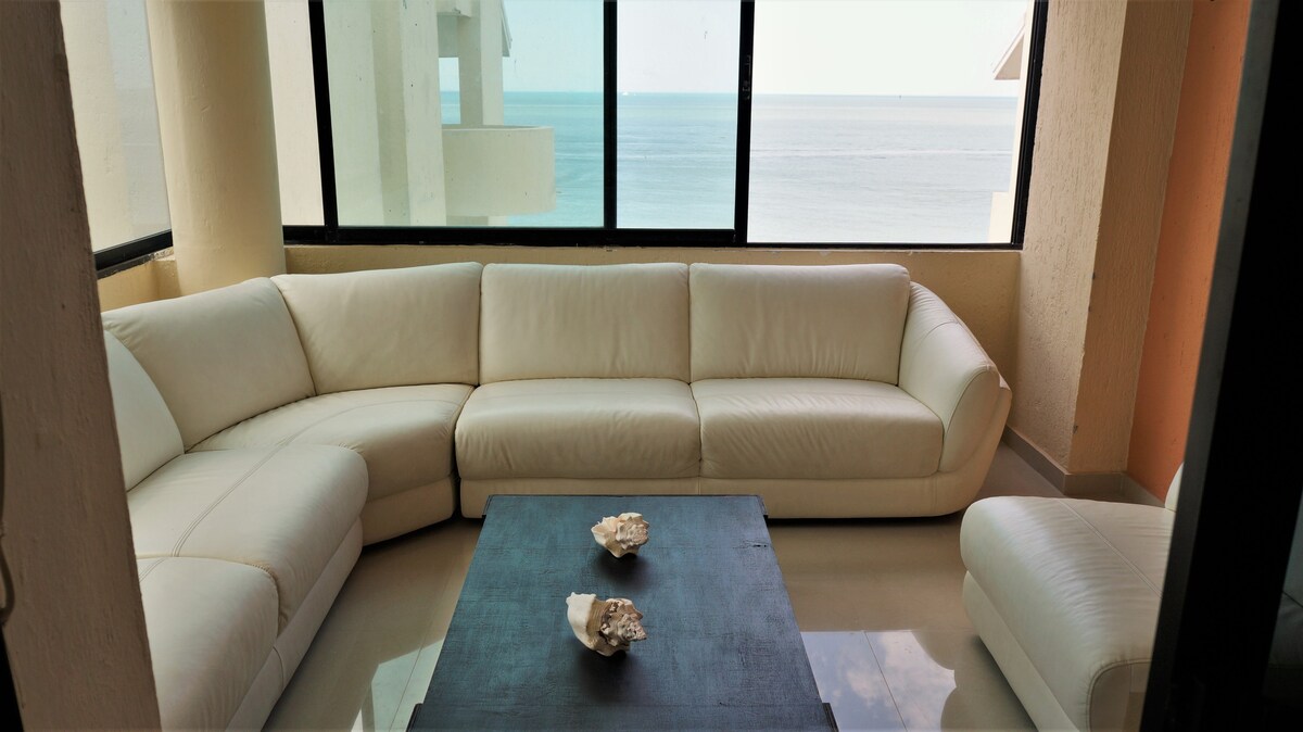 Airbnb con mejor rendimiento: Apartment C-4 (front beach) en Chicxulub (Chicxulub Puerto)