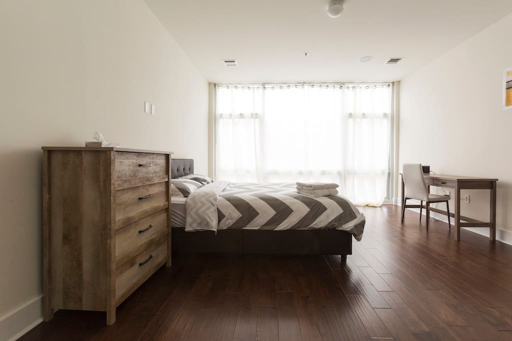 Huge and bright master bedroom