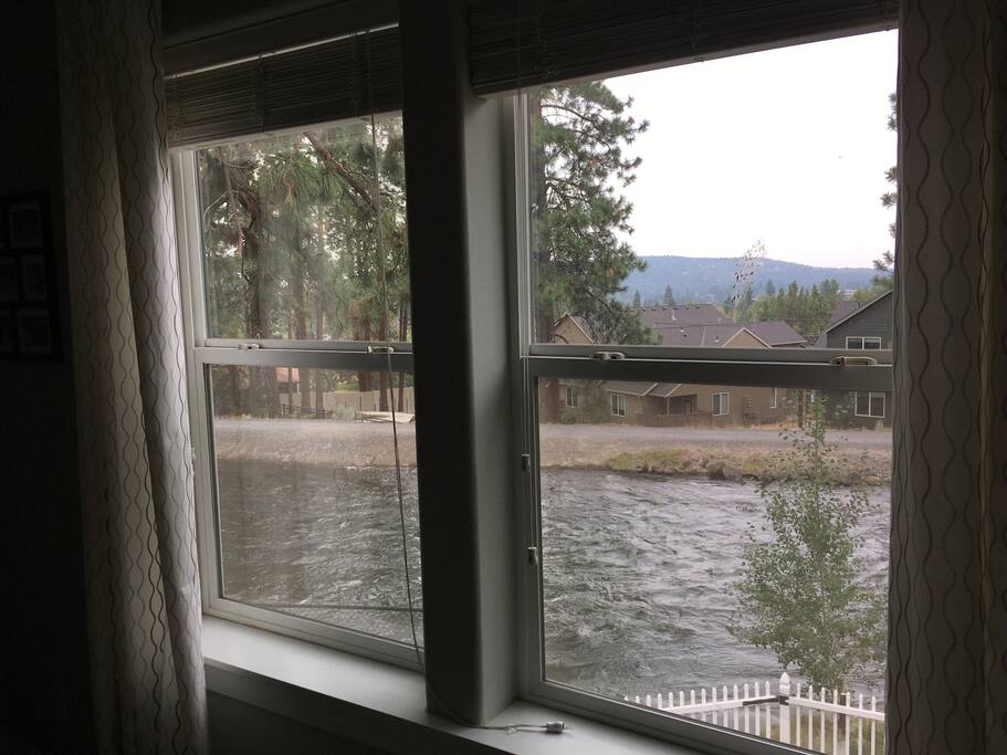 View of canal and Awbrey Butte from bedroom 1