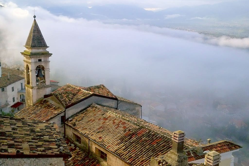 above the clouds