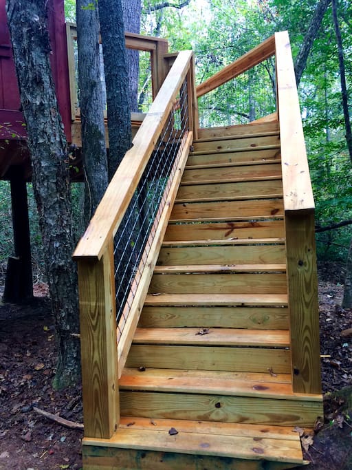 Staircase to the deck