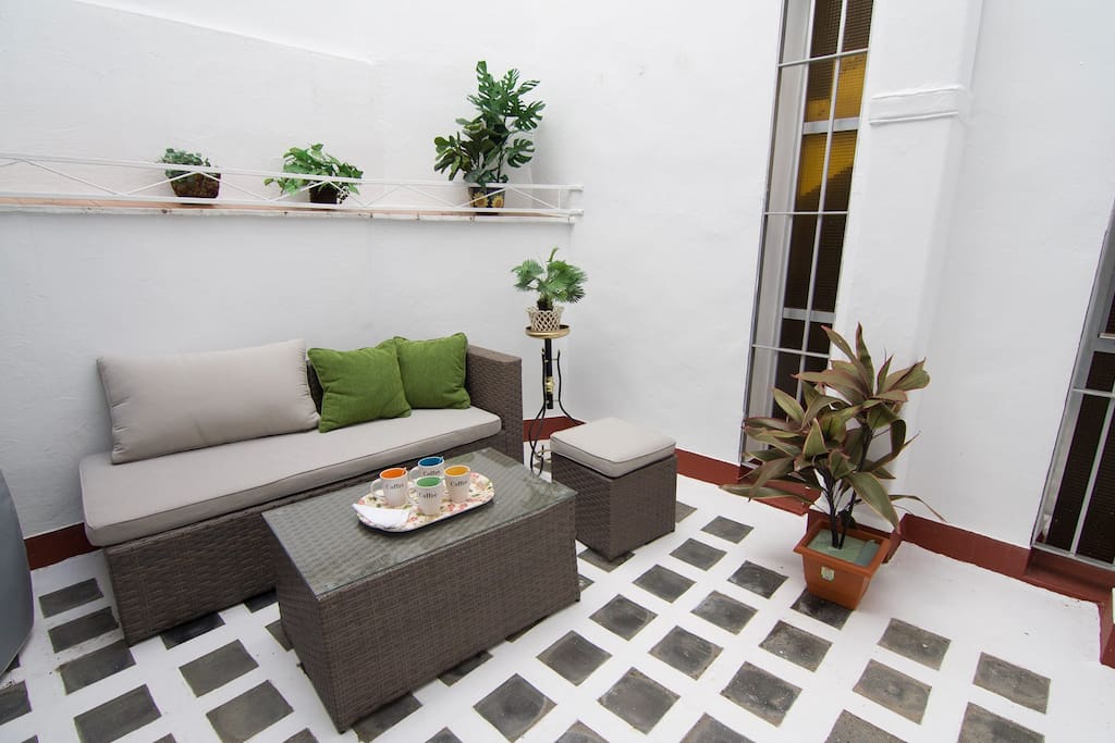 Precioso patio privado