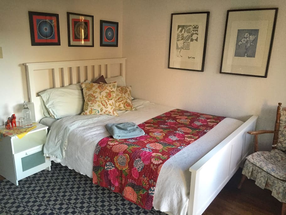 Your private bedroom with Queen-sized bed.