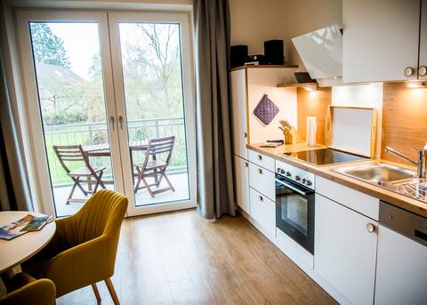 "Breiter Luzin" ground floor apartment with balcony