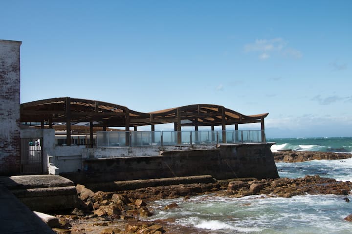 Seaside-themed decor in the Kalk Bay apartment