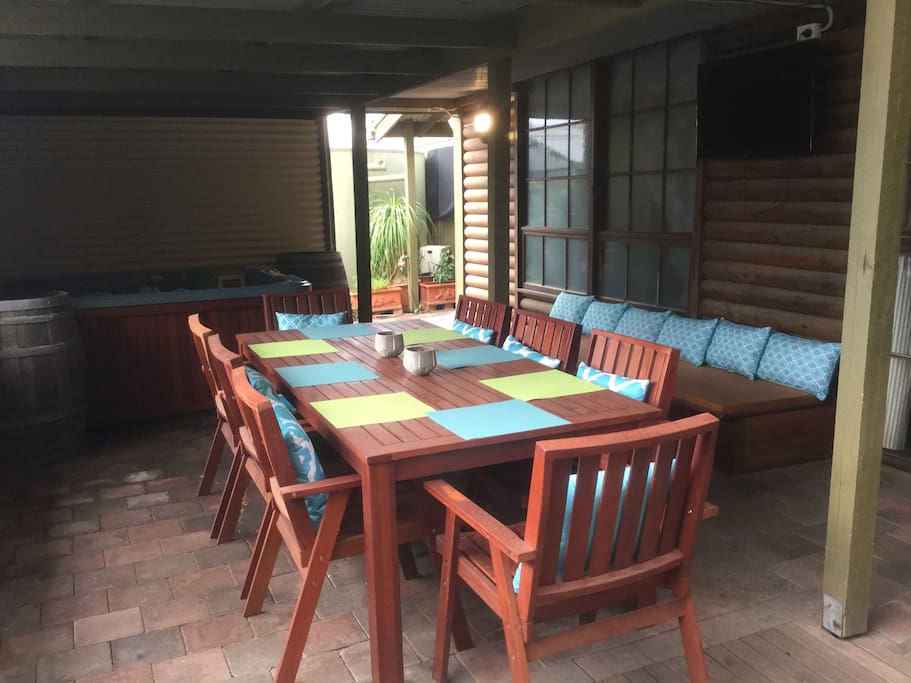 Outdoor entertainment area