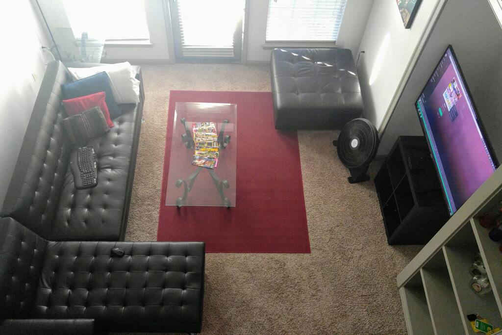 spacious living room