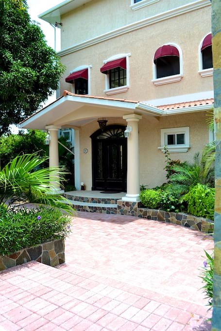 ... walk up to the house.....
