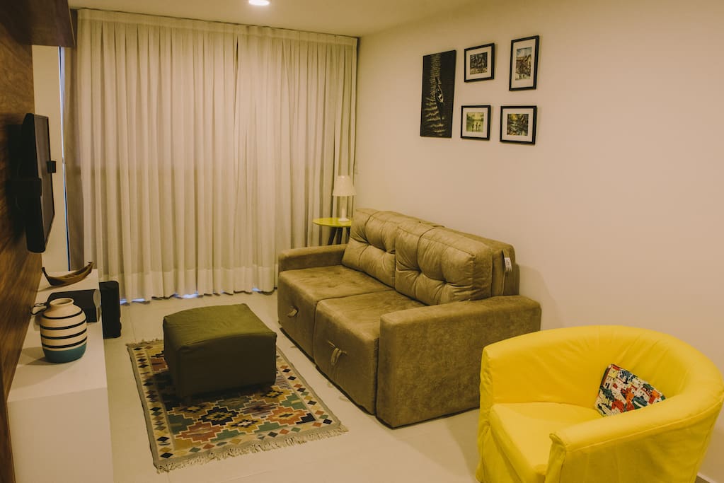 Sala de estar - cortinas black out
