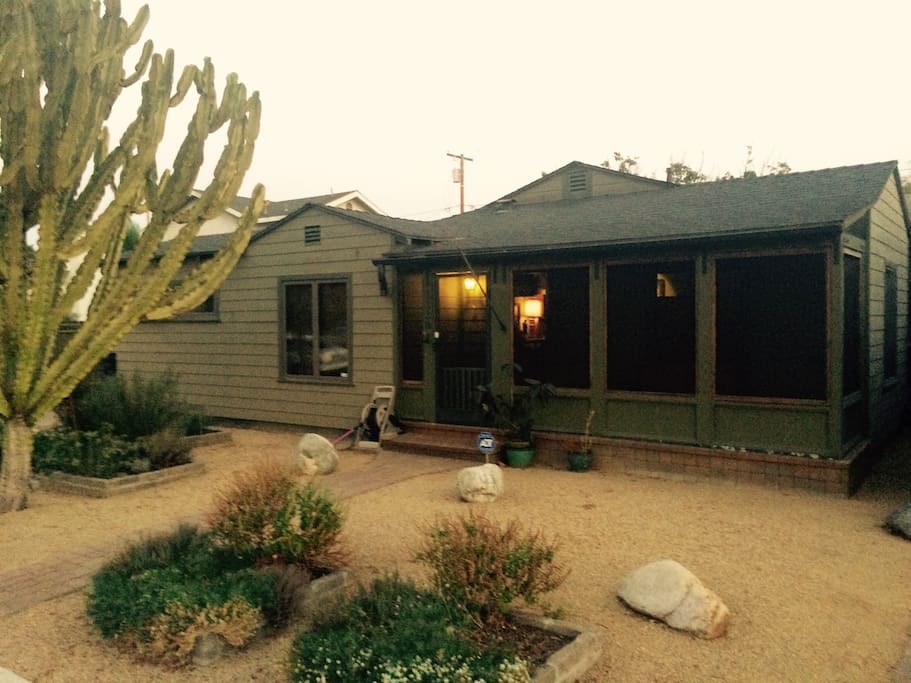 Here's the front of the house. A 20 year old saguaro cactus shall be your beacon to the house.