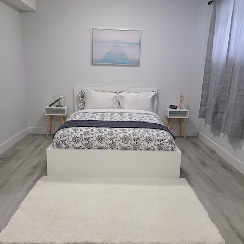 Bright and spacious private one bedroom suite