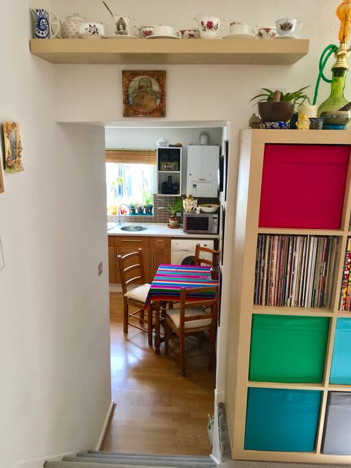 Steps to kitchen