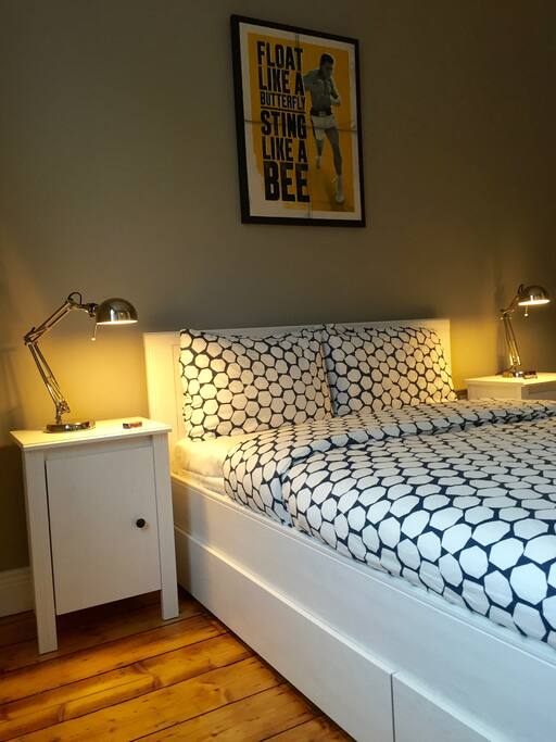 Crisp, fresh bedlinen awaits
