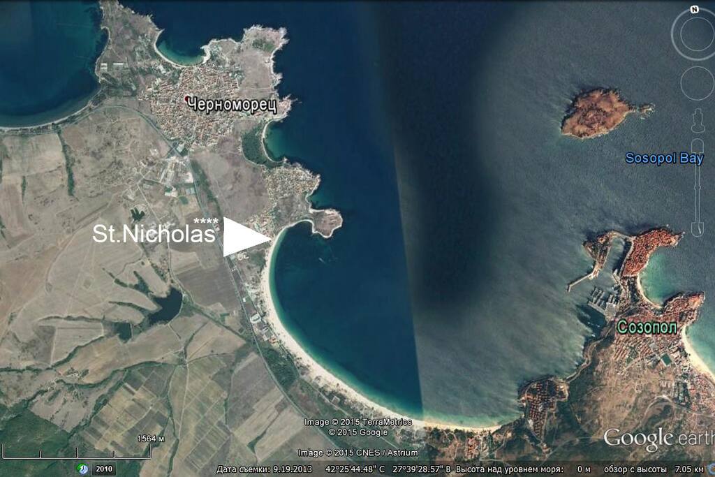 Царский залив между Созополь и Черноморец
