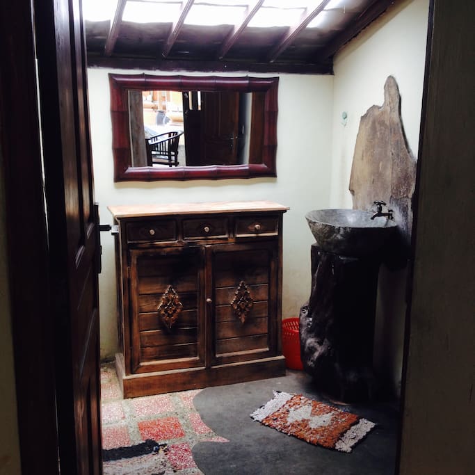 Looking into the ante room from the main bedroom