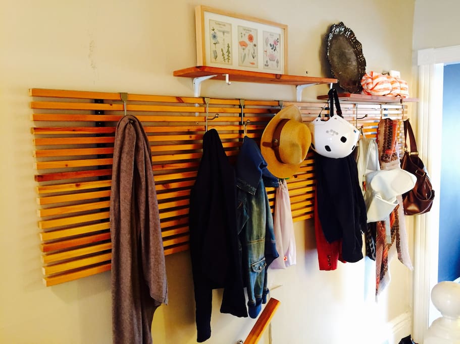 Lot's of hooks for jackets