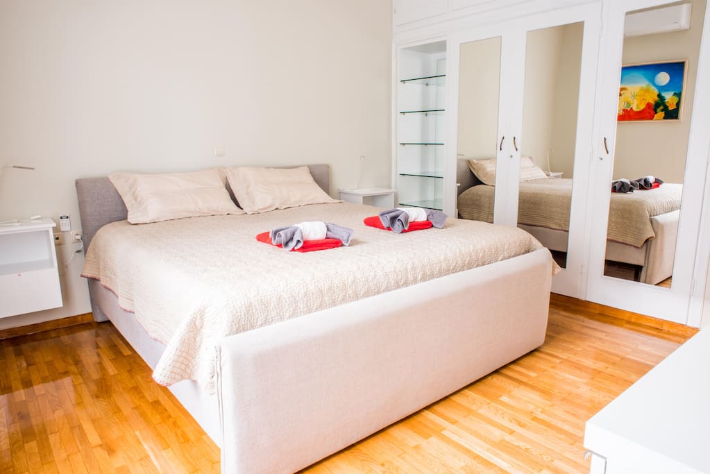 Master bedroom with plenty of storage space