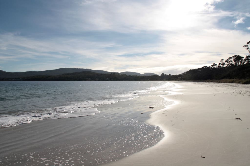 White Beach - 5 minutes walk.