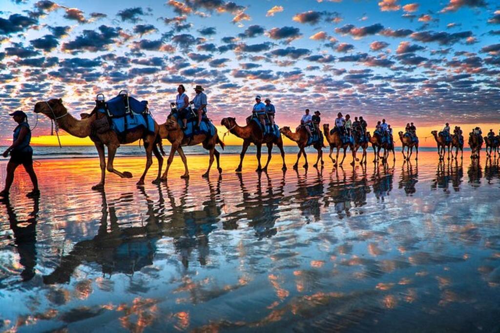 Camel ride at Cable Beach