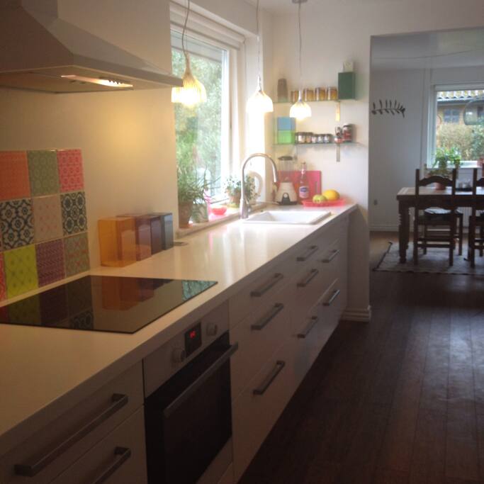 Kitchen open to dinning room