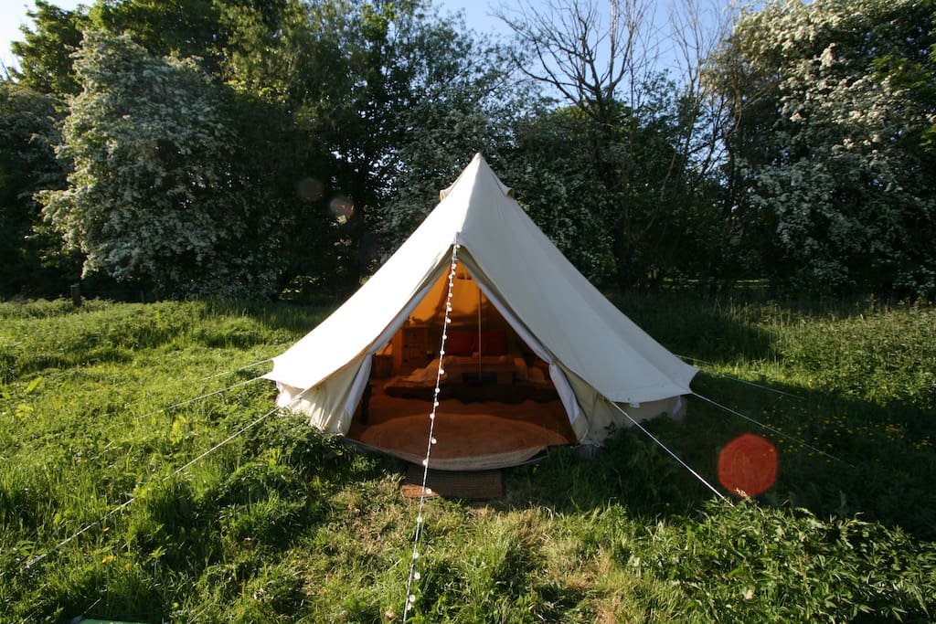 Bell Tent in the sunshine